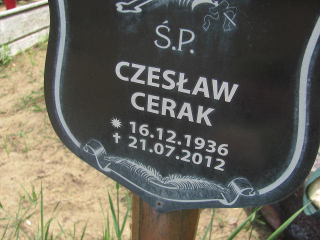 Czesław Cerak 1936 Bydgoszcz - Grobonet - Wyszukiwarka osób pochowanych