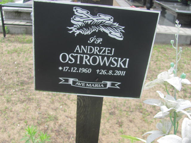 Andrzej Ostrowski 1960 Bydgoszcz - Grobonet - Wyszukiwarka osób pochowanych