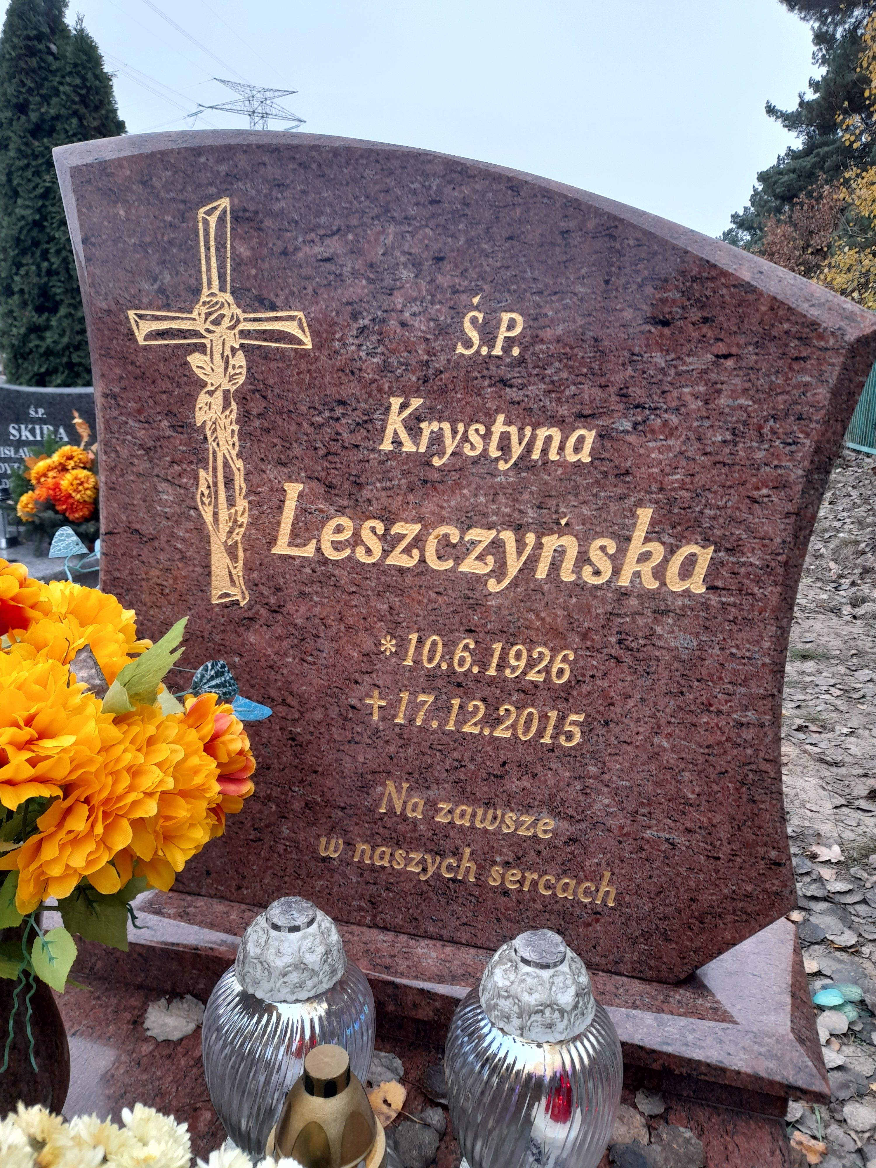 Krystyna Leszczyńska 1926 Bydgoszcz - Grobonet - Wyszukiwarka osób pochowanych