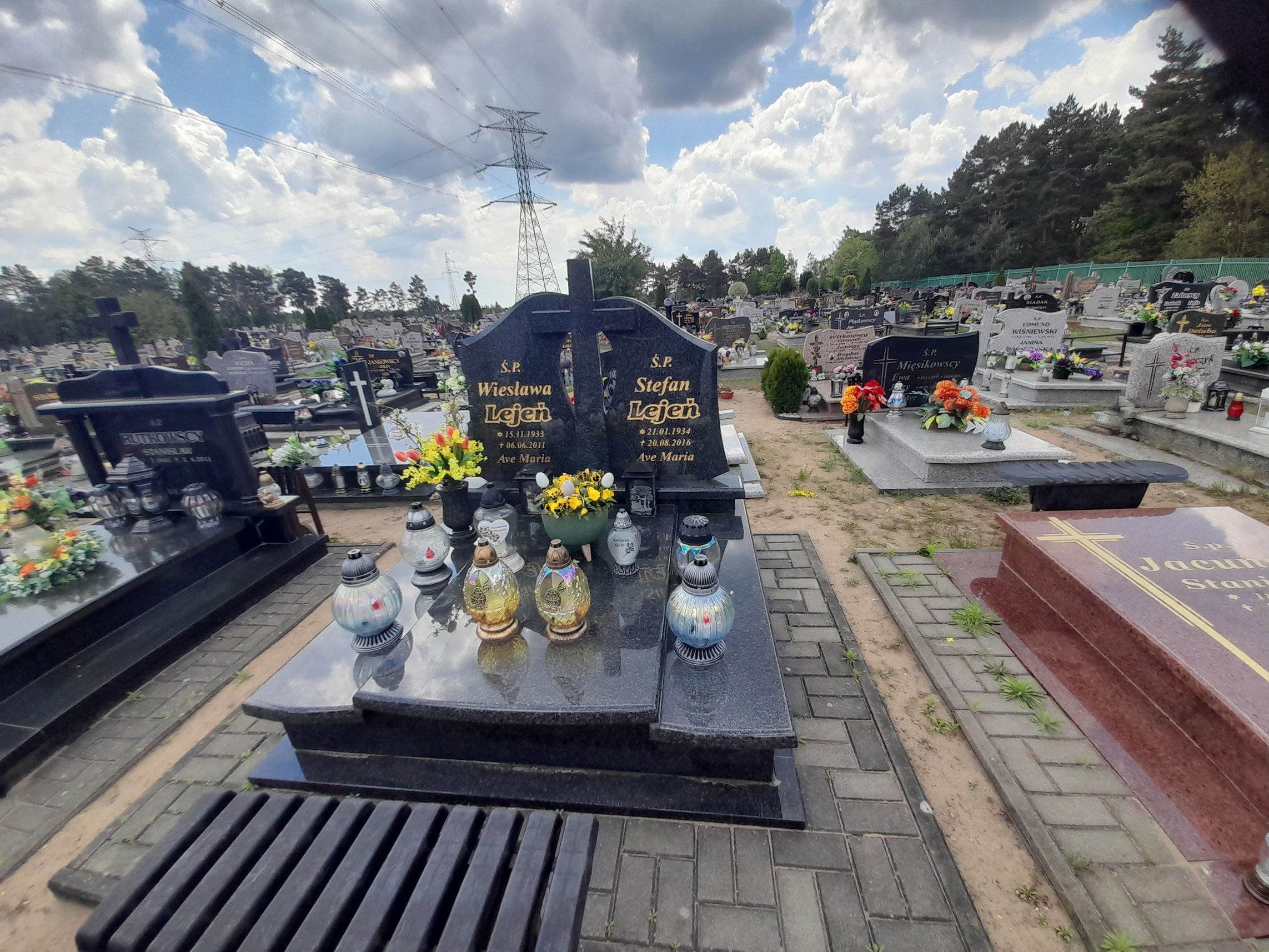 Grób Wiesława Lejeń