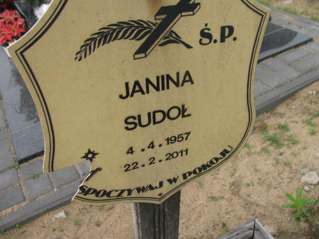 Janina Sudoł 1957 Bydgoszcz - Grobonet - Wyszukiwarka osób pochowanych