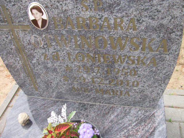 Barbara Otwinowska 1950 Bydgoszcz - Grobonet - Wyszukiwarka osób pochowanych