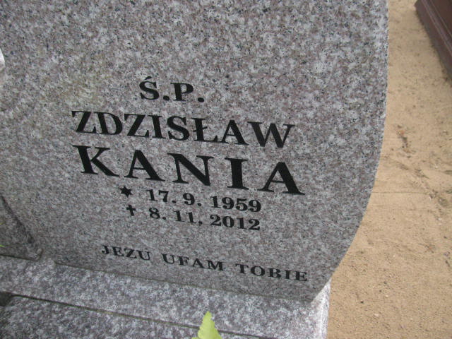 Zdzisław Kania 1959 Bydgoszcz - Grobonet - Wyszukiwarka osób pochowanych