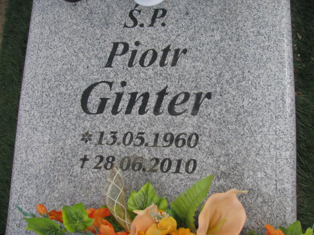 Piotr Ginter 1960 Bydgoszcz - Grobonet - Wyszukiwarka osób pochowanych