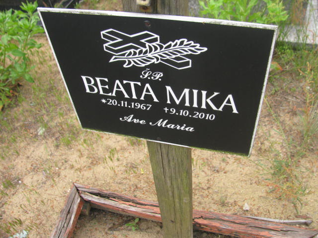 Beata Mika 1967 Bydgoszcz - Grobonet - Wyszukiwarka osób pochowanych