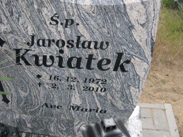 Jarosław Kwiatek 1972 Bydgoszcz - Grobonet - Wyszukiwarka osób pochowanych