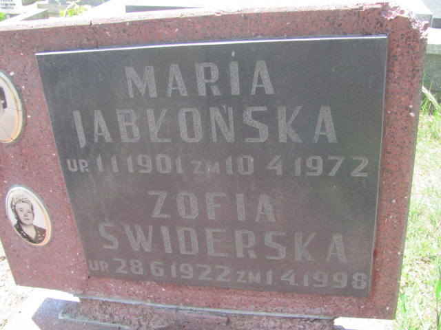 Zofia Świderska 1922 Bydgoszcz - Grobonet - Wyszukiwarka osób pochowanych