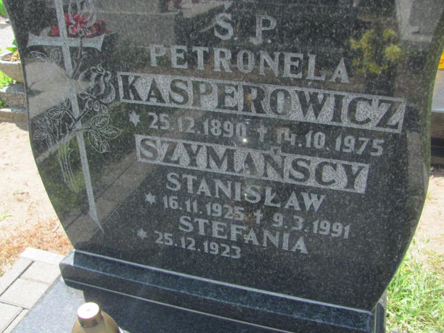 Petronela Kasperowicz 1890 Bydgoszcz - Grobonet - Wyszukiwarka osób pochowanych