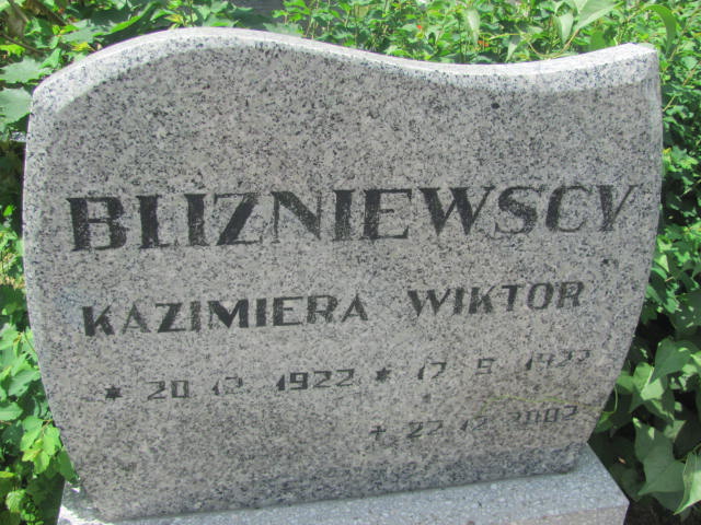 Kazimiera BLIŹNIEWSKA 1922 Bydgoszcz - Grobonet - Wyszukiwarka osób pochowanych