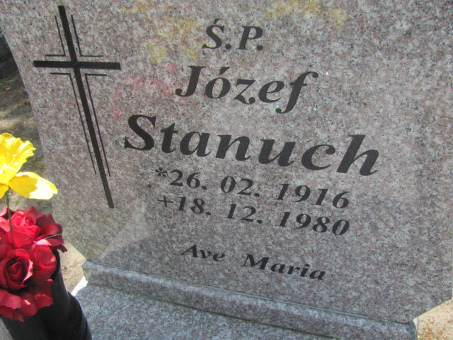Józef Stanuch 1916 Bydgoszcz - Grobonet - Wyszukiwarka osób pochowanych