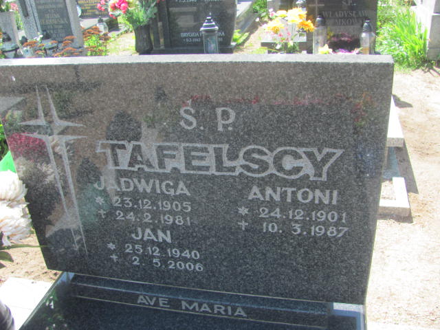 Jan Tafelski 1940 Bydgoszcz - Grobonet - Wyszukiwarka osób pochowanych