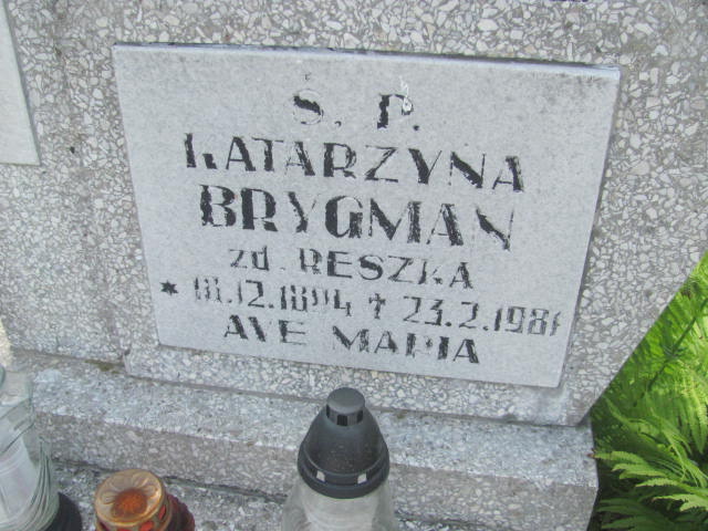 Katarzyna Brygman 1894 Bydgoszcz - Grobonet - Wyszukiwarka osób pochowanych