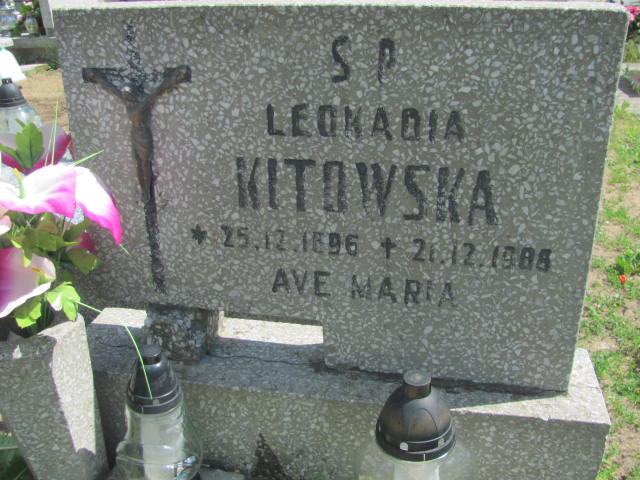 Leokadia Kitowska 1896 Bydgoszcz - Grobonet - Wyszukiwarka osób pochowanych
