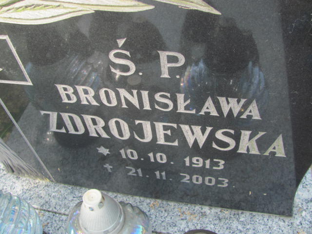 Bronisława Zdrojewska 1913 Bydgoszcz - Grobonet - Wyszukiwarka osób pochowanych