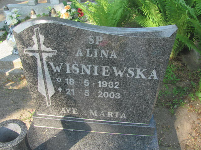 Alina Wiśniewska 1932 Bydgoszcz - Grobonet - Wyszukiwarka osób pochowanych