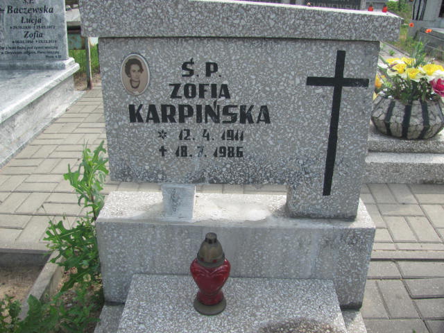 Zofia Karpińska 1911 Bydgoszcz - Grobonet - Wyszukiwarka osób pochowanych