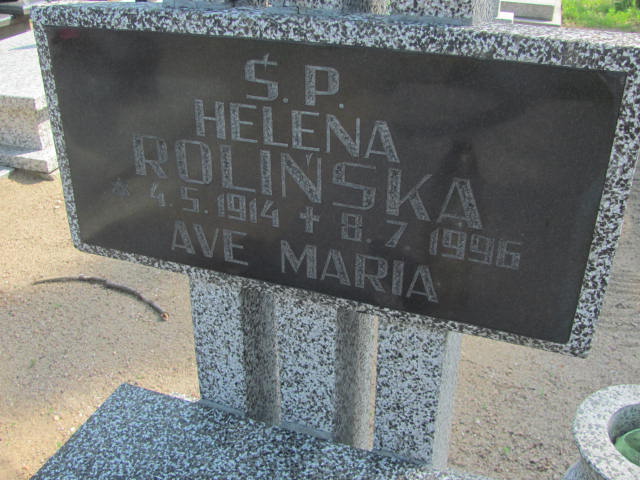 Helena Rolińska 1914 Bydgoszcz - Grobonet - Wyszukiwarka osób pochowanych