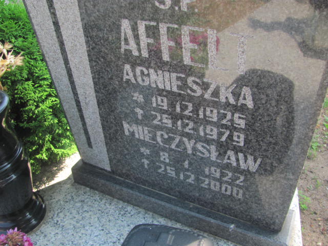 Agnieszka Affelt 1925 Bydgoszcz - Grobonet - Wyszukiwarka osób pochowanych