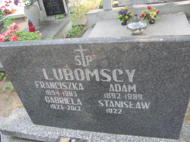 Adam Lubomski 1892 Bydgoszcz - Grobonet - Wyszukiwarka osób pochowanych