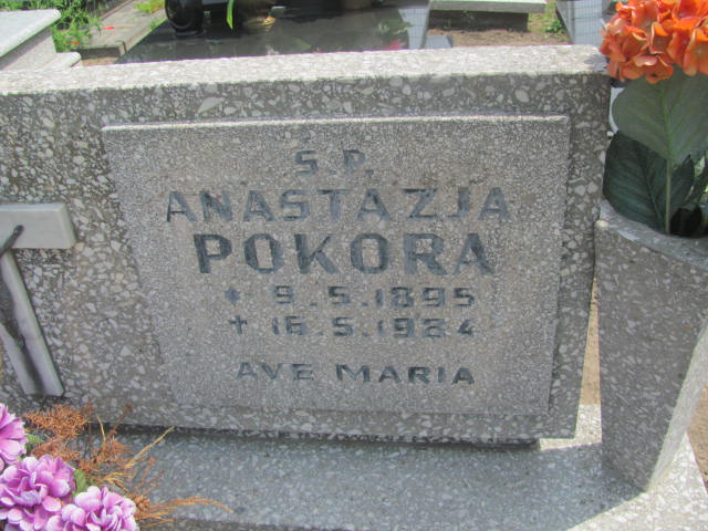 Anastazja Pokora 1895 Bydgoszcz - Grobonet - Wyszukiwarka osób pochowanych