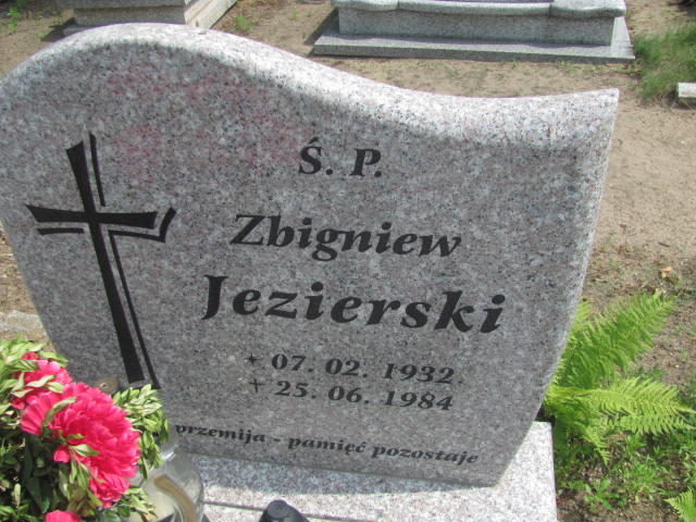 Zbigniew Jezierski 1932 Bydgoszcz - Grobonet - Wyszukiwarka osób pochowanych