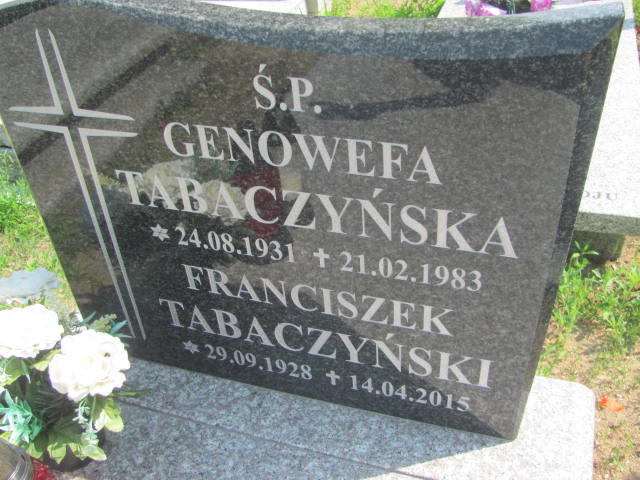 Genowefa Tabaczyńska 1931 Bydgoszcz - Grobonet - Wyszukiwarka osób pochowanych