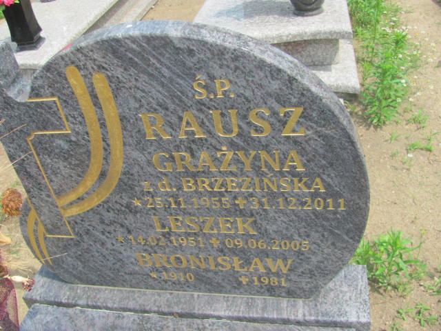 Bronisław Rausz 1910 Bydgoszcz - Grobonet - Wyszukiwarka osób pochowanych