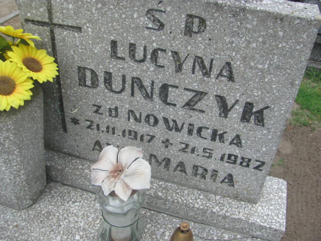 Lucyna Dunczyk 1917 Bydgoszcz - Grobonet - Wyszukiwarka osób pochowanych