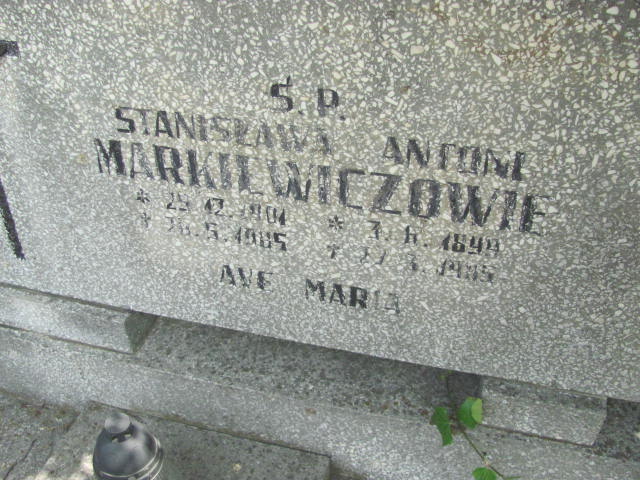 Stanisława Markiewicz 1901 Bydgoszcz - Grobonet - Wyszukiwarka osób pochowanych