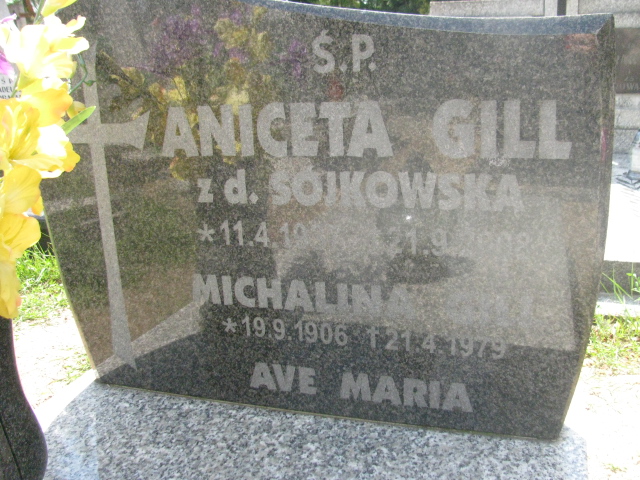 Michalina Gill 1906 Bydgoszcz - Grobonet - Wyszukiwarka osób pochowanych