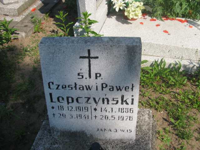 Czesław Lepczyński 1919 Bydgoszcz - Grobonet - Wyszukiwarka osób pochowanych