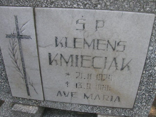 Klemens Kmieciak 1929 Bydgoszcz - Grobonet - Wyszukiwarka osób pochowanych