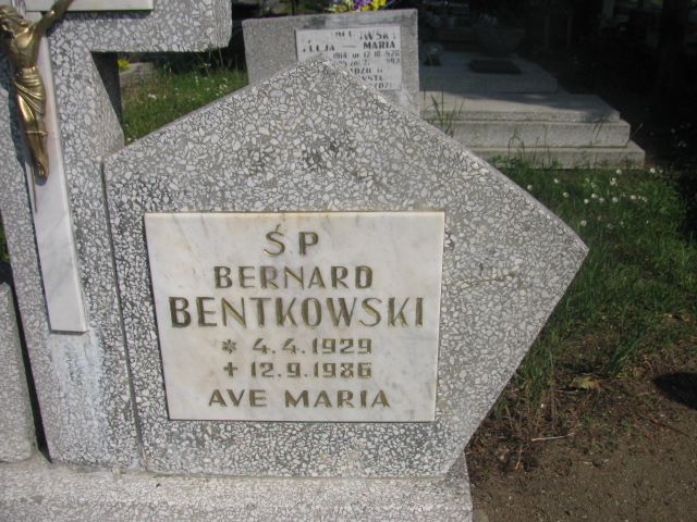 Bernard Bentkowski 1929 Bydgoszcz - Grobonet - Wyszukiwarka osób pochowanych