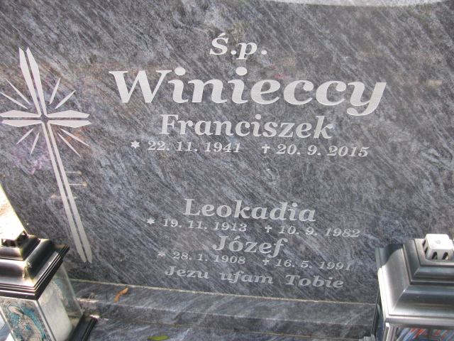 Józef Winiecki 1908 Bydgoszcz - Grobonet - Wyszukiwarka osób pochowanych