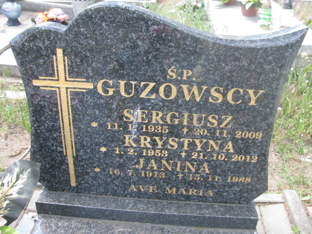 Sylwester GUZOWSKI 1937 Bydgoszcz - Grobonet - Wyszukiwarka osób pochowanych