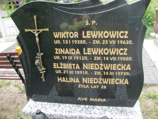 Zinaida Lewkowicz 1912 Bydgoszcz - Grobonet - Wyszukiwarka osób pochowanych