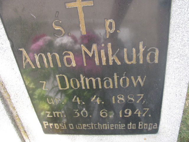 Anna Mikuła 1887 Bydgoszcz - Grobonet - Wyszukiwarka osób pochowanych