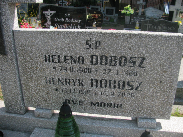 Helena Dobosz 1908 Bydgoszcz - Grobonet - Wyszukiwarka osób pochowanych