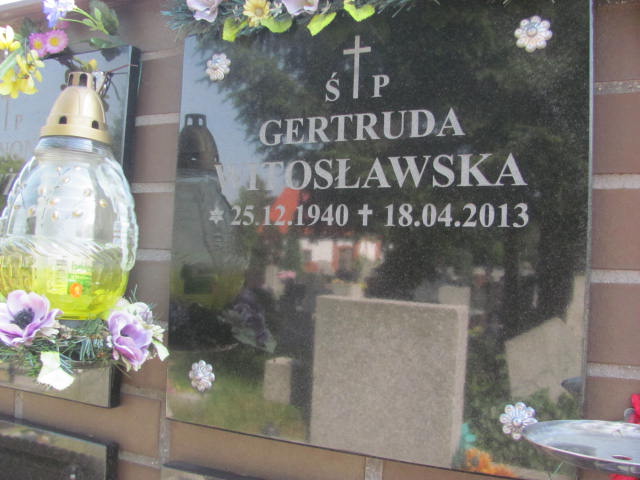 Gertruda Witosławska 1940 Bydgoszcz - Grobonet - Wyszukiwarka osób pochowanych