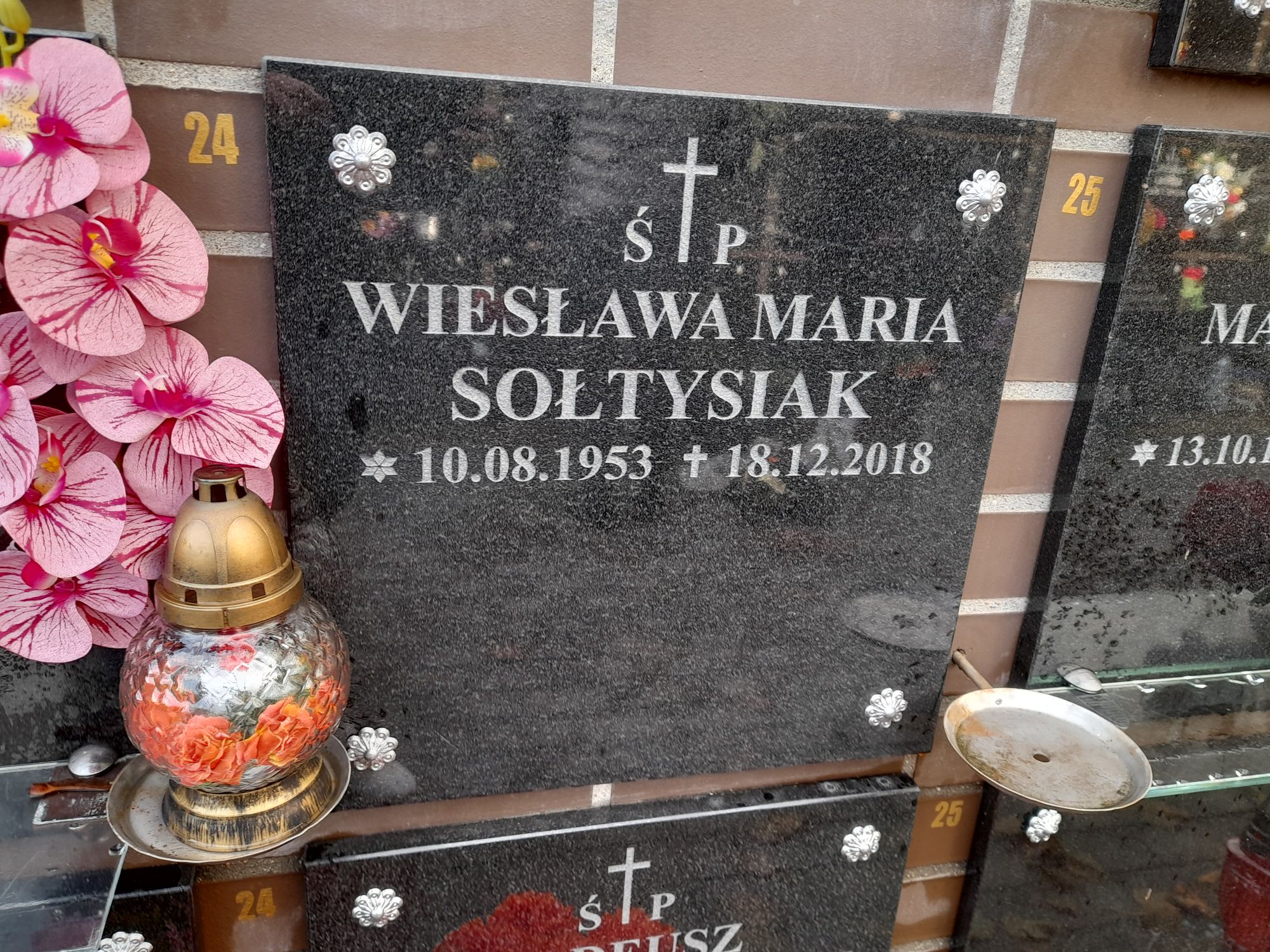 Wiesława SOŁTYSIAK 1953 Bydgoszcz - Grobonet - Wyszukiwarka osób pochowanych