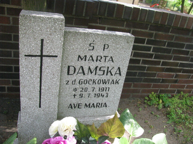 Marta Damska 1911 Bydgoszcz - Grobonet - Wyszukiwarka osób pochowanych