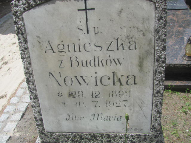 Agnieszka Nowicka 1893 Bydgoszcz - Grobonet - Wyszukiwarka osób pochowanych