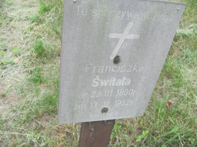 Franciszka Świtała 1880 Bydgoszcz - Grobonet - Wyszukiwarka osób pochowanych