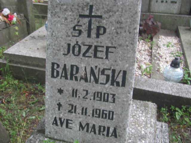 Józef Barański 1903 Bydgoszcz - Grobonet - Wyszukiwarka osób pochowanych