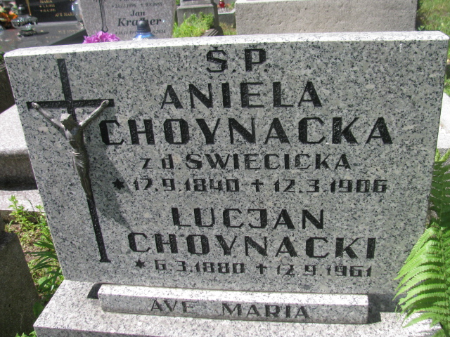 Aniela Choynacka 1840 Bydgoszcz - Grobonet - Wyszukiwarka osób pochowanych