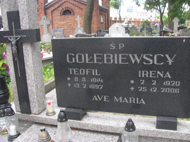 Irena Gołębiewska 1920 Bydgoszcz - Grobonet - Wyszukiwarka osób pochowanych