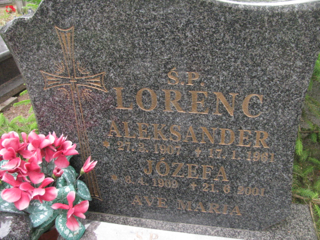 Aleksander Lorenc 1907 Bydgoszcz - Grobonet - Wyszukiwarka osób pochowanych