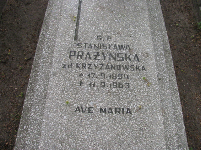 Stanisława Prażyńska 1894 Bydgoszcz - Grobonet - Wyszukiwarka osób pochowanych