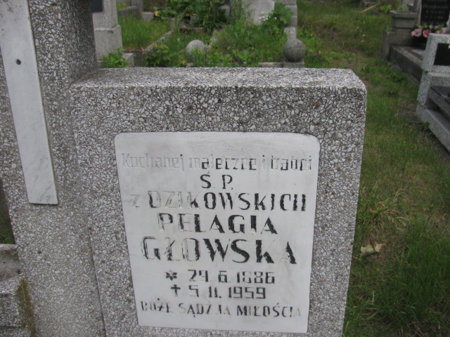 Pelagia Głowska 1886 Bydgoszcz - Grobonet - Wyszukiwarka osób pochowanych