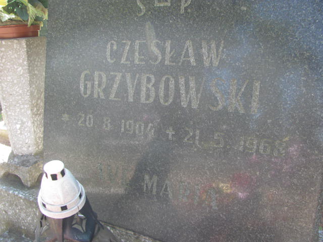Czesław Grzybowski 1904 Bydgoszcz - Grobonet - Wyszukiwarka osób pochowanych